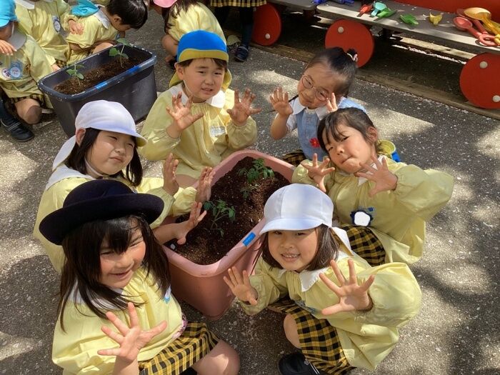 苗植え　年長