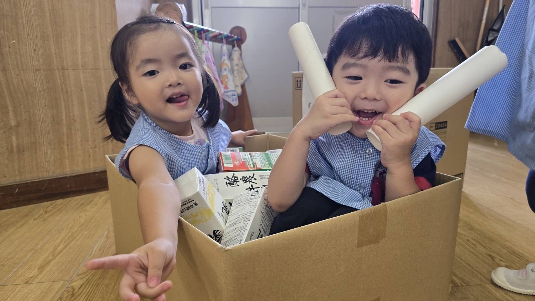 廃材遊び 満3歳児